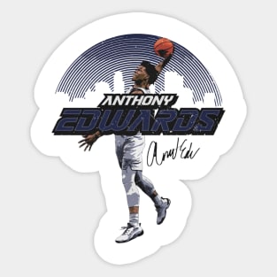 Anthony Edwards Minnesota Skyline Sticker